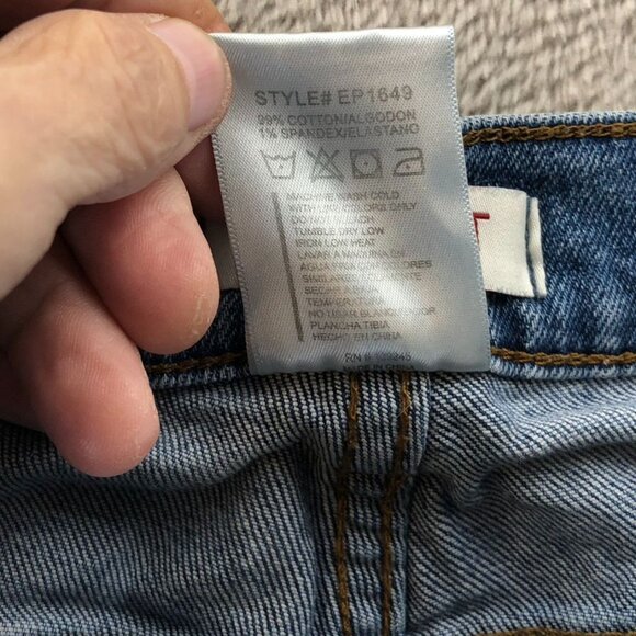 2 Vibrant M.I.U Womens Jeans Size 5 Lot Of Two Pleated Casual Straight Leg - Picture 16 of 16